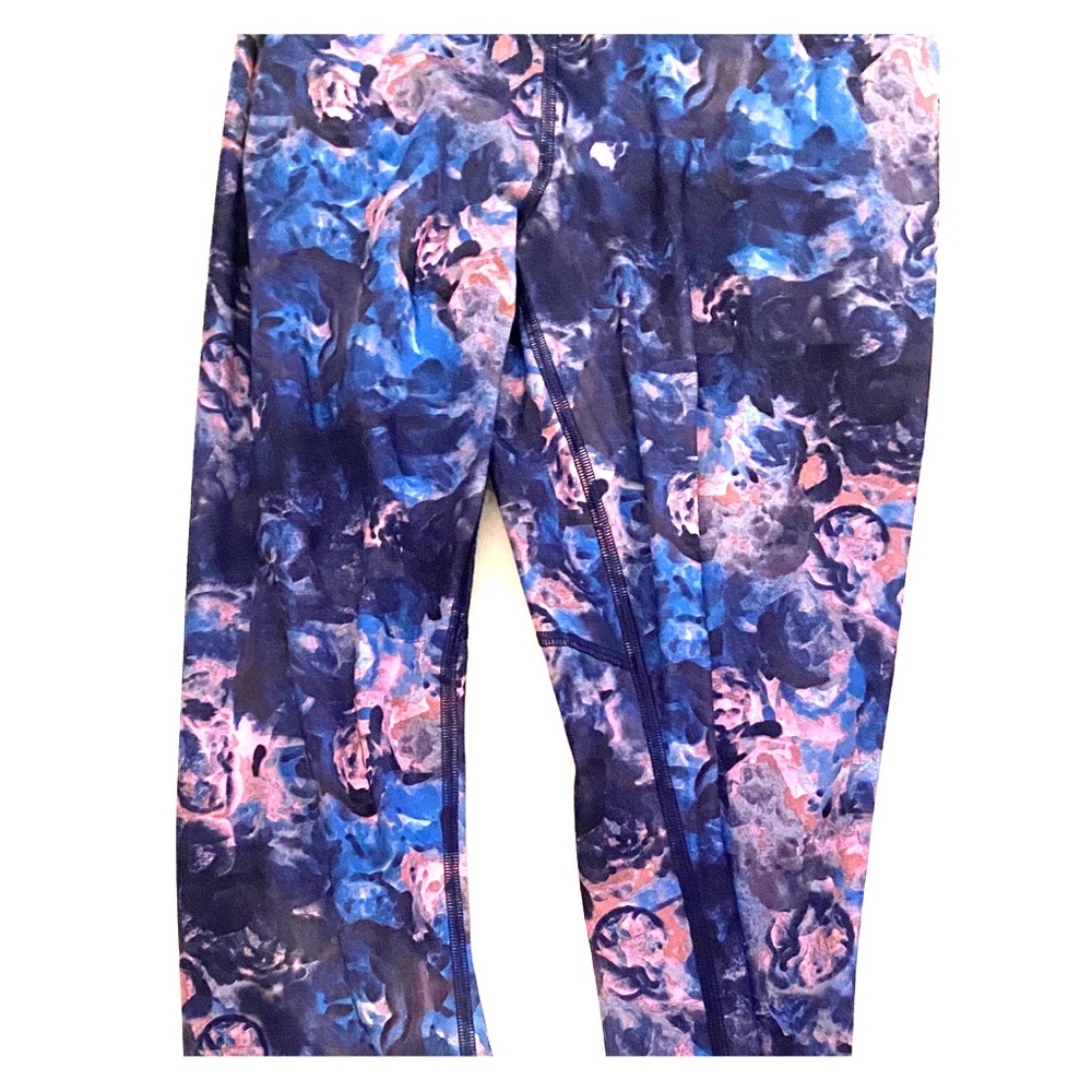 Lululemon Floral Legging with Mesh at Bottom